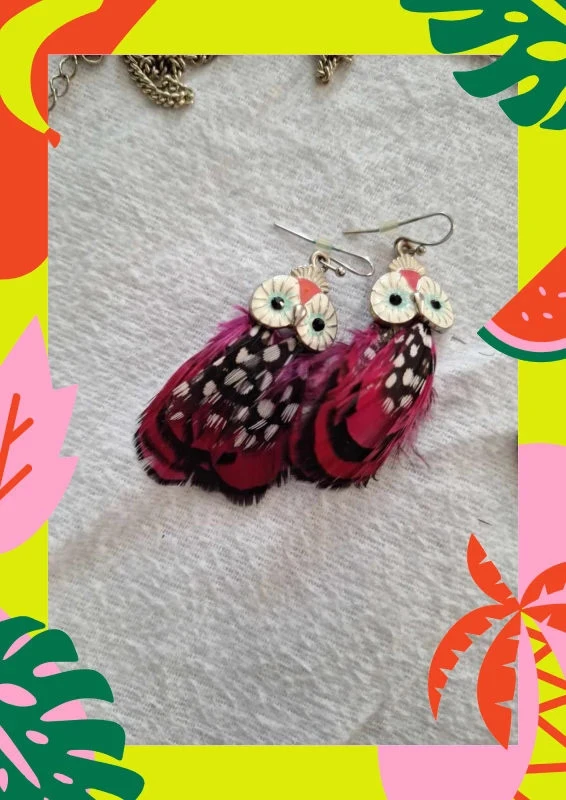 Amadeus rose feather owl set – photo 2